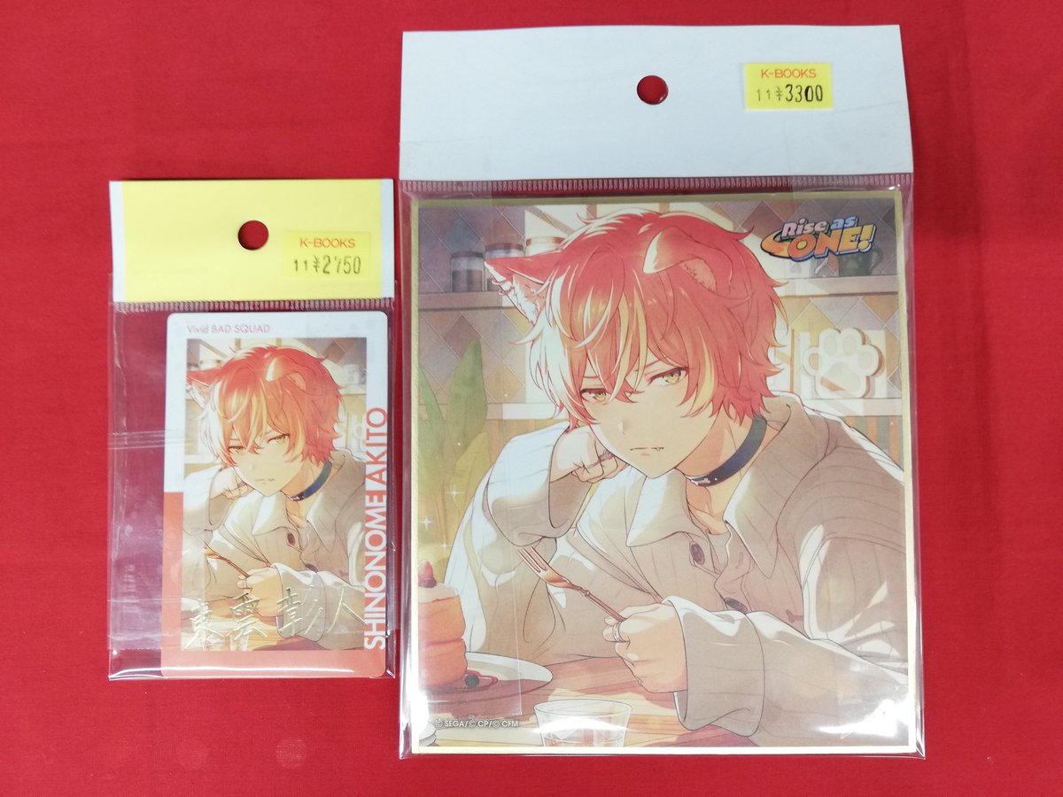 入荷情報】 『プロジェクトセカイ』より ◇東雲彰人 ◇ミニ色紙