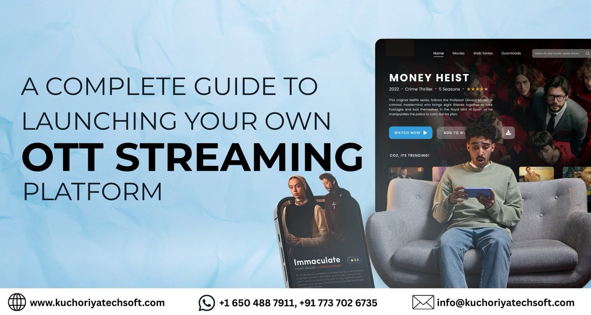 kuchoriyaS5208's tweet image. A Complete Guide to Launching Your Own OTT Streaming Platform in 2025
Your roadmap to building a successful OTT app with monetization, tech stack & strategies.
Read here ๐ kuchoriyatechsoft.com/blog/a-completโฆโฆ
#OTT #OTTAppDevelopment #Streaming #KuchoriyaTechSoft