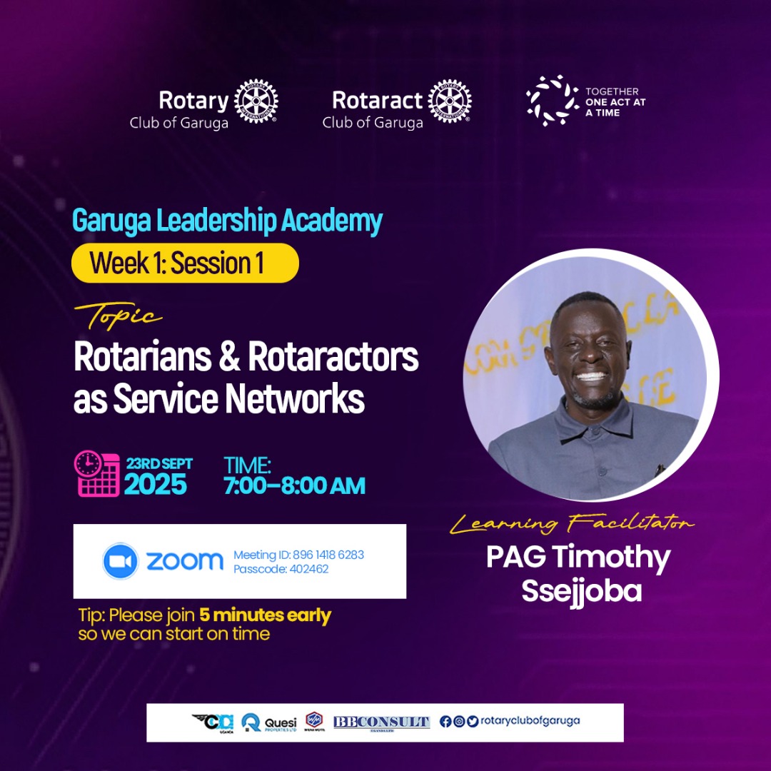 Garuga Leadership Academy | Session One

We kicked off with a powerful discussion on “Rotarians &amp; Rotaractors as Service Networks.” 

This session highlighted how our shared values, collaboration, and collective action create stronger impact in our communities.

 #GLA2025