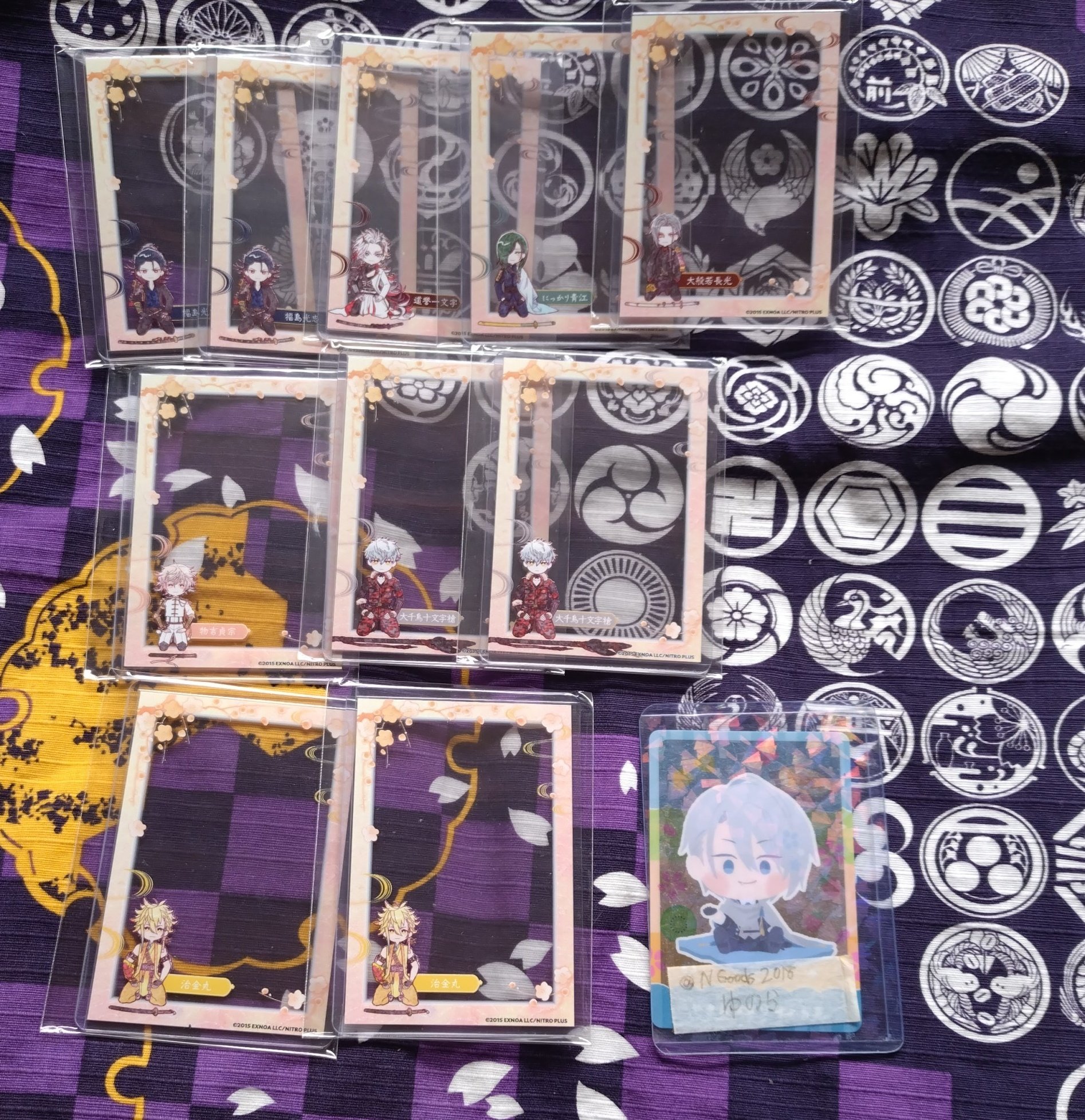 刀剣乱舞 アニカフェ 顕現シート 山姥切長義 山姥切国広 刀剣乱舞 アニメイトカフェ 顕現シート イラストシート 山姥切