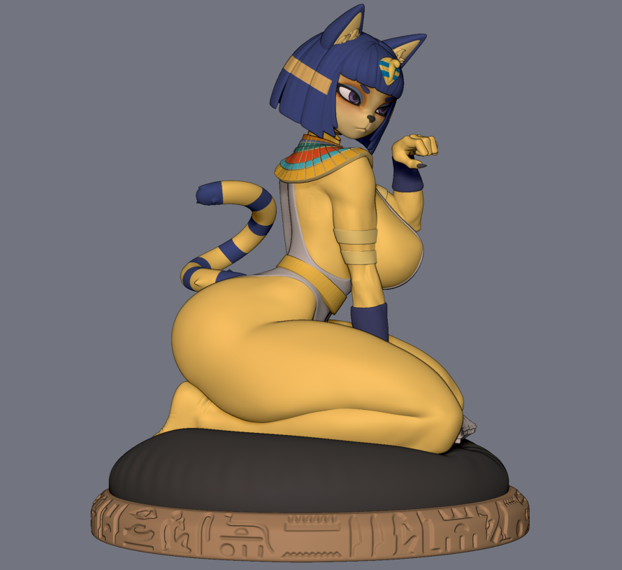 astrixs3d's tweet image. wip ankha