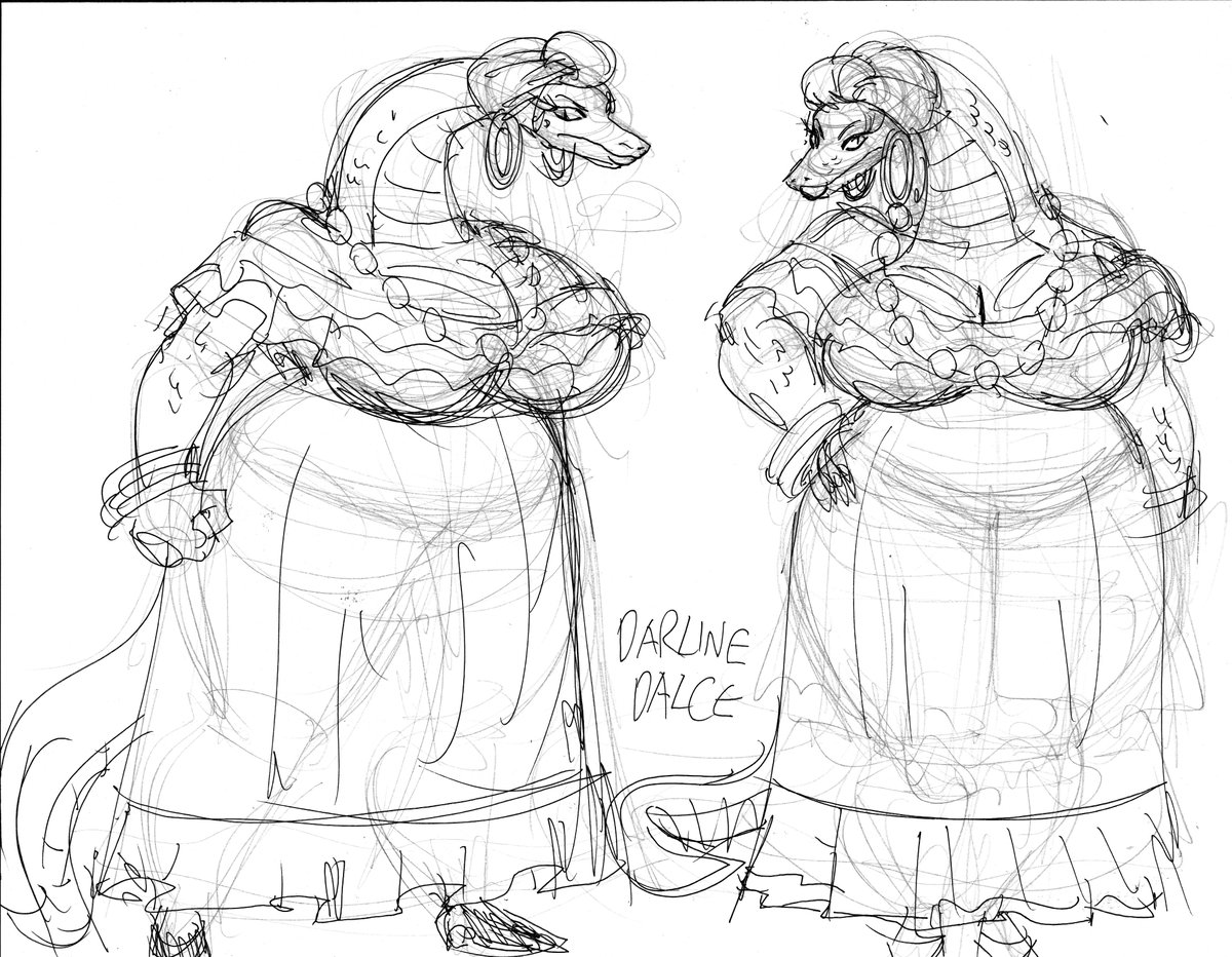 Some design sketches of Darline
