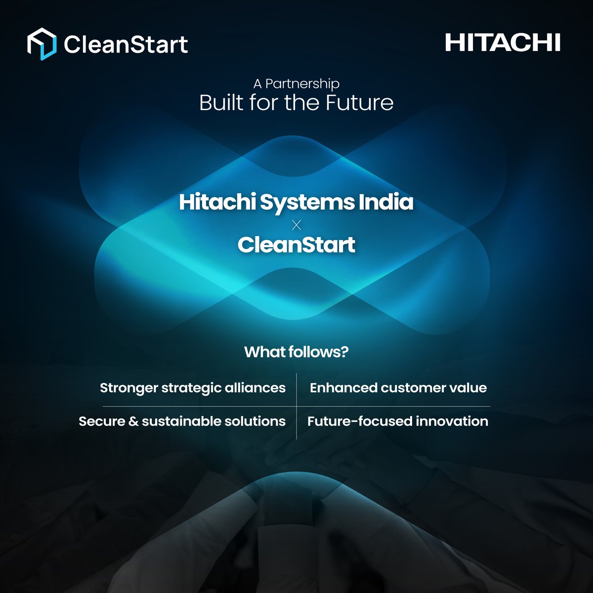 We are proud to announce our new partnership with #CleanStart, a collaboration that marks another milestone in our journey of empowering enterprises with secure, innovative, and future-ready solutions.

#HitachiSystemsIndia #Partnership #Collaboration #LeadTheNext #IamHitachi