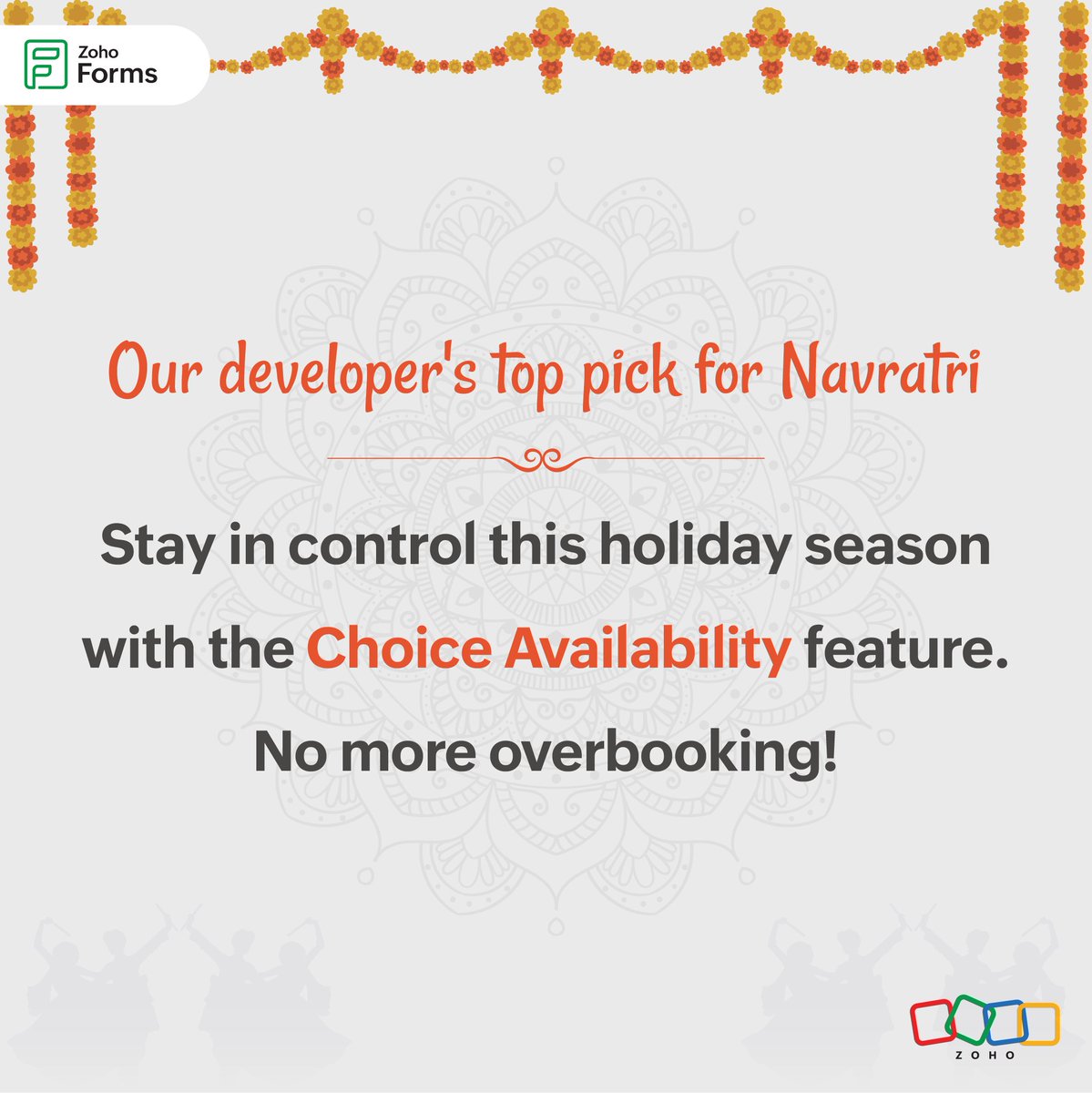 ZohoForms's tweet image. Never worry about overbooked holiday spots or sold-out gifts again! #ZohoForms developers recommend Choice Availability: Set real-time limits on options, perfect for limited-edition offers, workshops, & giveaways. Manage inventory & create urgency with live counts! #HolidaySales