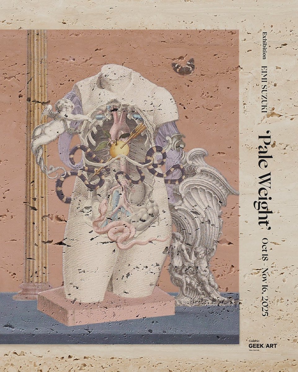 geekart_global's tweet image. 【upcoming exhibition】
Garlerie GEEK/ARTでは、新たなシリーズ「polyphony」※をリリースします。
10 月 18 日(土)から 11 月 16 日(日)まで、マルチアーティストのスズキエイミを迎え新作を含む個展「Pale Weight」を開催します。…