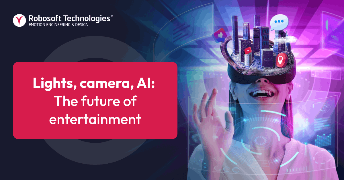 Robosoft's tweet photo. AI is transforming entertainment - personalized recommendations, predictive analytics, immersive content &amp; smart workflows. See its impact on film, music, TV &amp; gaming.
Read blog: https://t.co/bXeIYa6mES

#AI #OTT https://t.co/Oqx9ORoZ9r