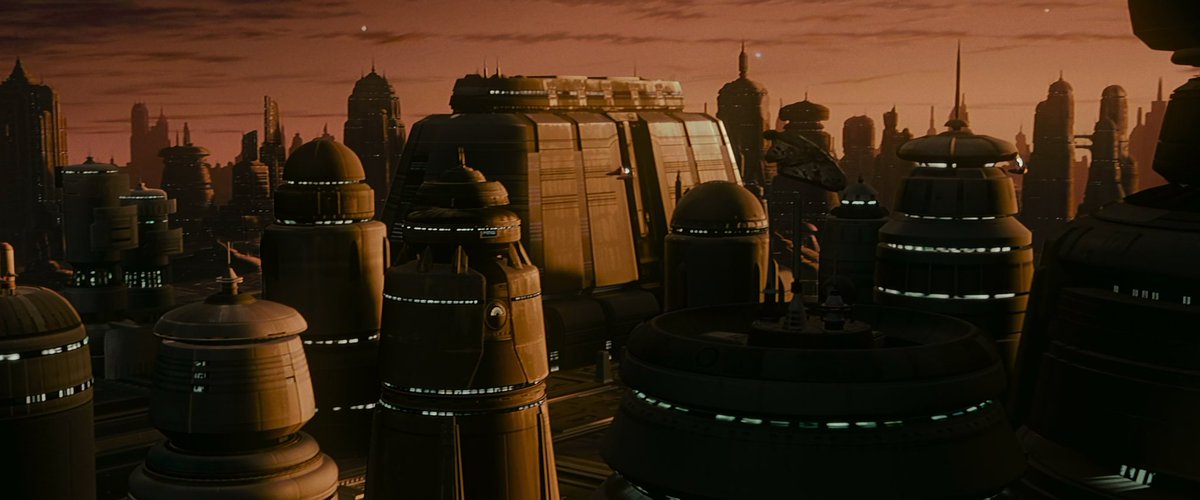My favorite shots in Star Wars are establishing shots