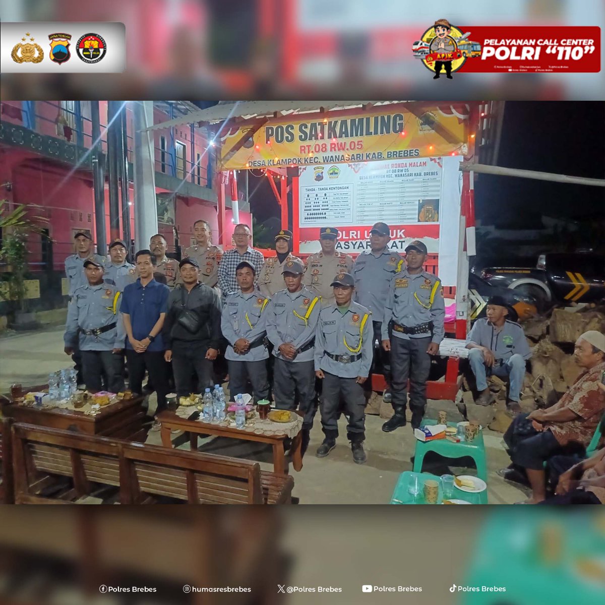 Jaga Kamtibmas, Polres Brebes Gencarkan Kunjungan ke Pos Satkamling

@divisihumaspolri
@humas_poldajateng

#polresbrebes
#polresbrebesapik
#bhabinkamtibmas
#humaspolri
#polriuntukindonesia
#polrihadir
#polisiindonesia
#PolriPresisi
#brebeshariini