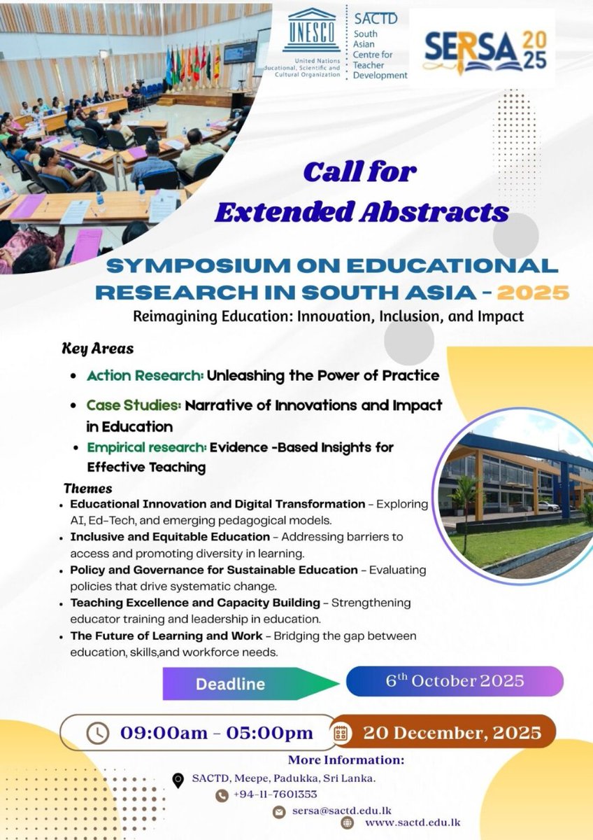 South Asian Centre for Teacher Development tweet media