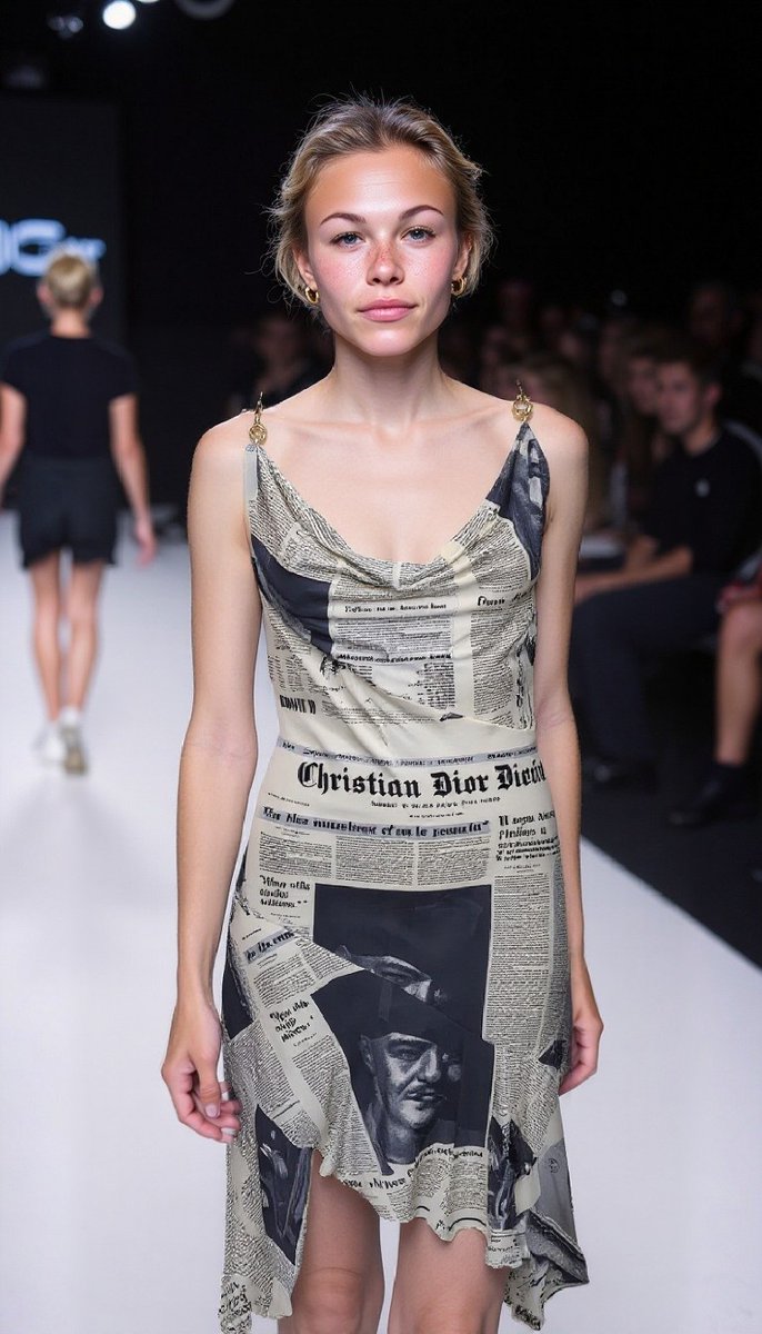 Papaia_Style's tweet photo. Ever wondered what a priceless Christian Dior dress designed by John Galliano for his 2000 "Hobo" collection would look like on you? With https://t.co/7kQM3x0eQH it's easy. And if you want to buy the dress, you can find the vintage piece at @jolicloset  https://t.co/HuWoYaubjt #fashion #fashiontech #christiandior #ai