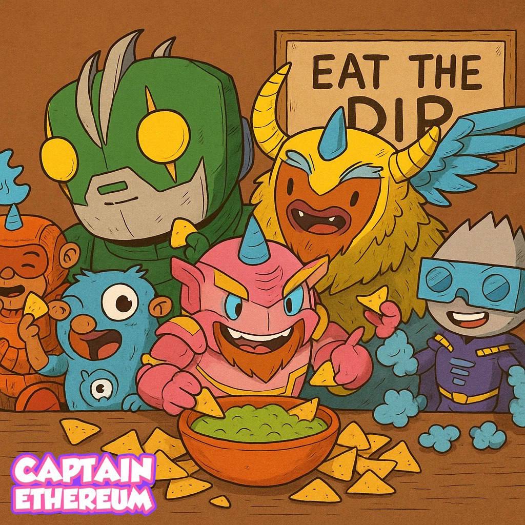 What do you do when it’s Taco Tuesday and the markets had a pullback?

$Captain Ethereum is the Hero We Deserve

#CaptainEthereum #CaptainMemes