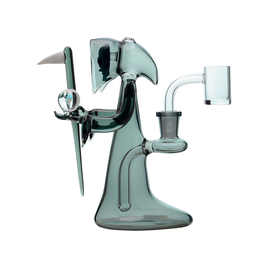 Cportmerch's tweet photo. https://t.co/LjfW8JW9iQ
Adult Use Only 21+ ⚠️ 
#Inhalco discount code for 10% OFF Sitewide | CODE: 10OFF 💸 
Grim Reaper Dab Rig
Step into another dimension with the Grim Reaper Dab Rig, a heady glass piece that merges otherworldly aesthetics with top-tier functionality. This unique rig features a cloaked alien figure wielding a scythe, blending grim mystery with the iconic grim reaper design for a truly eye-catching centerpiece.

Standing 6.5 inches tall, the Grim Reaper is crafted from fully colored glass and includes a sturdy wide base for enhanced stability during use. The rig’s 14mm female joint and included banger make it session-ready right out of the box. The intricate details, including the cloaked alien face and orb accents, add a striking touch to this heady piece. Built from 100% scientific borosilicate glass, it’s designed for durability, heat resistance, and long-lasting performance.

Specifications:

6.5 inches tall
Heady glass rig with banger included
Comes with hard case carrying case
14mm female joint size
Fully colored glass design
Sturdy wide base for stability
Unique cloaked alien figure with orb details
Made of 100% scientific borosilicate glass
Available in various colors
Designed in the USA, handmade in China
The Grim Reaper #Dab Rig is more than just a dab rig—it’s a grim masterpiece that brings style, functionality, and a touch of the unknown to your glass collection.