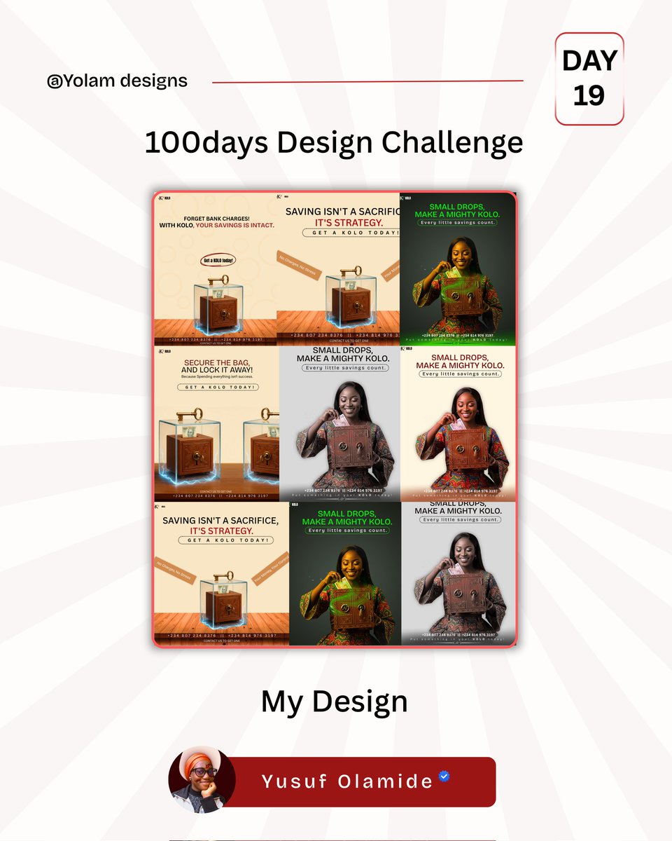 YOLAMdesigns's tweet image. #100daysdesignchallenge

I reimagined the good old KOLO — turning something we saw as simple and local into a bold, premium-looking brand.

Would you still feel like using a KOLO after seeing this?
If yes, Which design speaks to you the most — and why?

Let’s talk in the comment