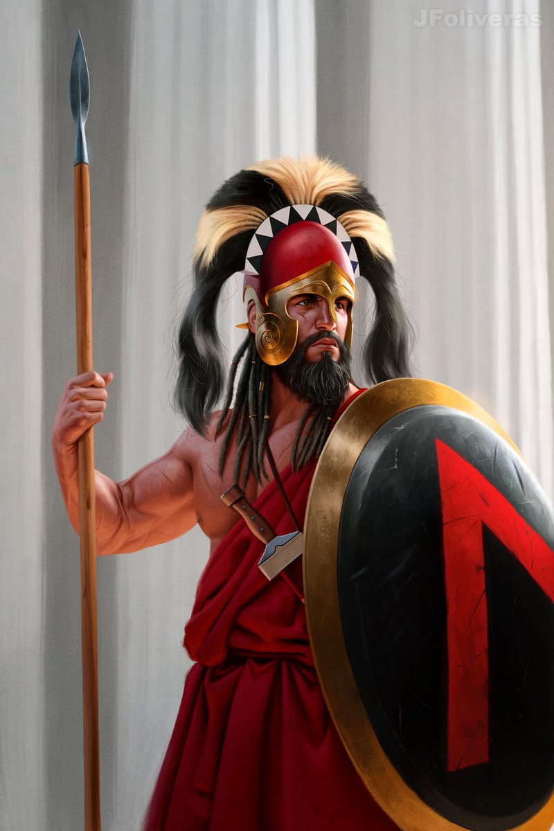 HeraklesCithare's tweet photo. Le Saviez-vous ? La Sparte antique était une dyarchie, c’est-à-dire que deux rois, issus des dynasties Agiades et Eurypontides, régnaient conjointement en permanence. 

Leur pouvoir, loin d’être absolu, se bornait au commandement militaire et aux sacrifices religieux, encadré par un conseil des Anciens, la Gérousia, qui proposait les lois et les faisaient voter par l’Apella, l’assemblée des citoyens.

À la guerre, un seul roi partait en campagne, ses actions surveillées par les Éphores, collège de cinq magistrats élus possédant le pouvoir exécutif et judiciaire.

Pour résumer, le système politique spartiate, comme les autres monarchies grecques avant la période hellénistique, était un savant équilibre de monarchie, d’oligarchie et de démocratie.