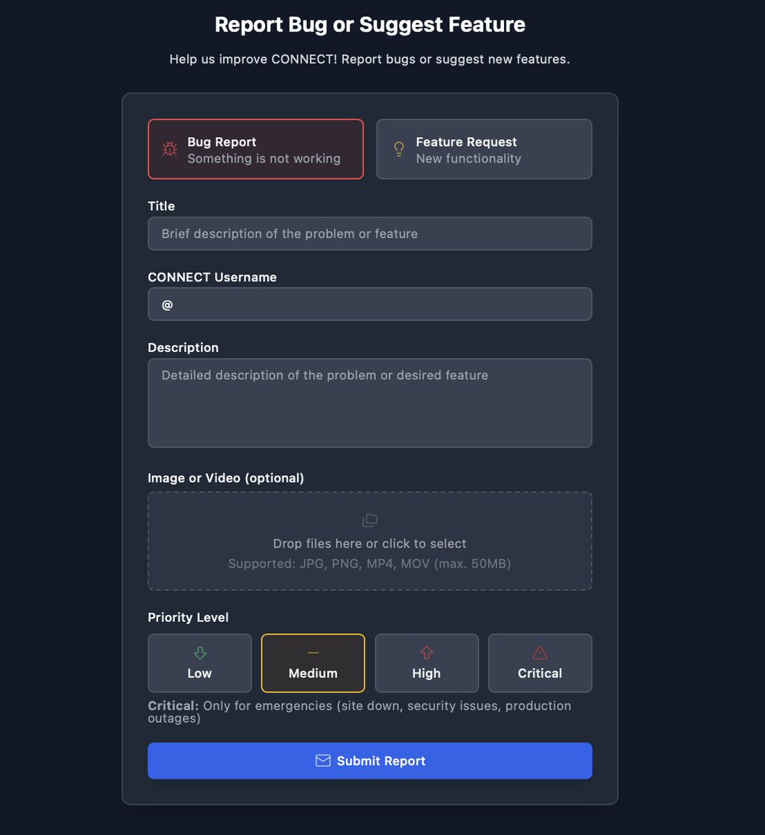 connectapp_cc's tweet image. NEW UPDATE on #ConnectApp
- Now Connect Users can
Report Bugs, Issues, Feature requests here:
report.connectapp.cc