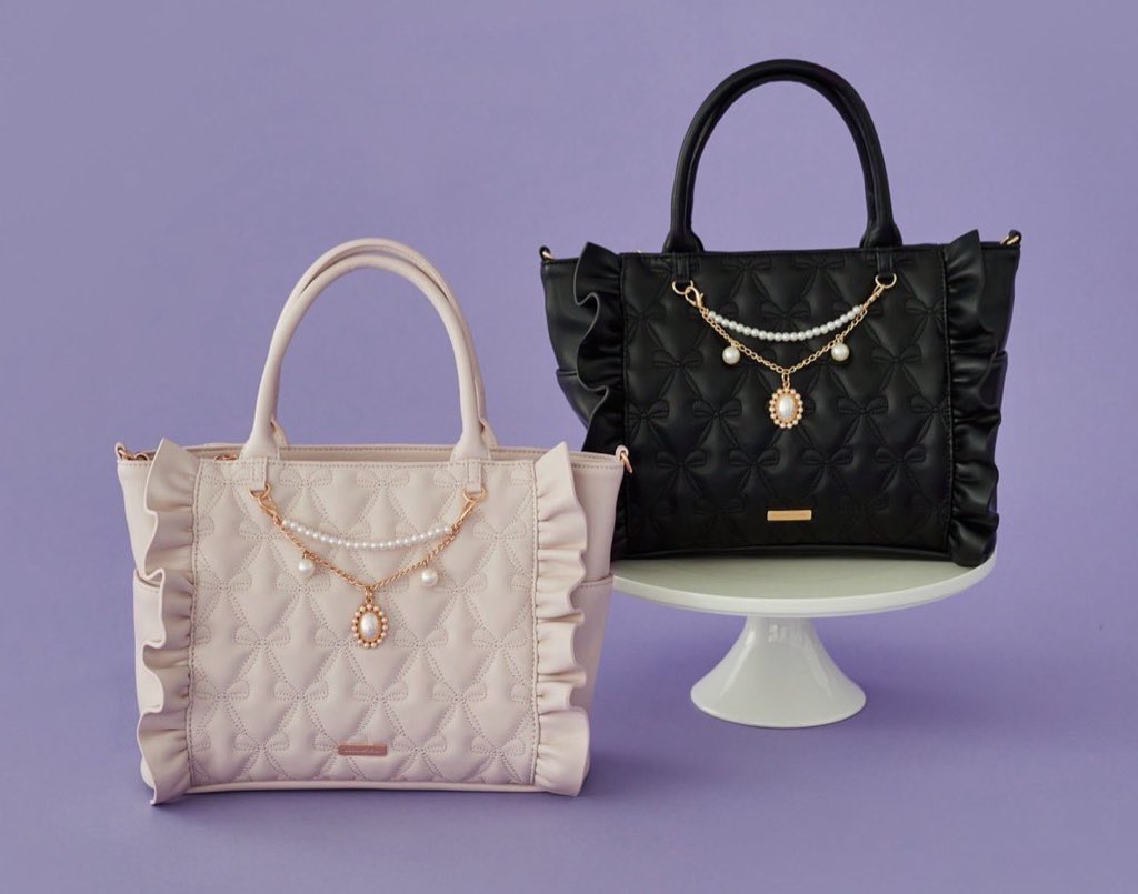 スカーフ付きリボンキルティング2Wayトート（トートバッグ）｜Maison