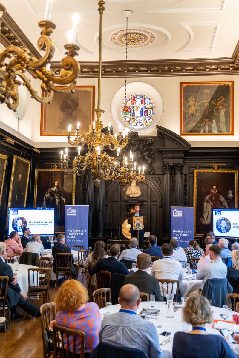 HuddlestonNigel's tweet image. Delighted to speak at the Heritage and Traditional Build Conference in the magnificent surroundings of the Apothecaries Hall.
#NFBHeritage2025