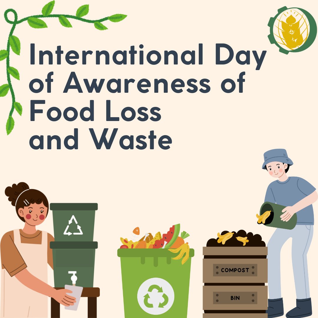 Every year, 1/3 of food produced is lost or wasted while millions go hungry. Reducing waste is key to sustainable food systems, climate action &amp; food security.
#IOFS works with MS &amp; partners to ensure every grain counts. ♻️🌱