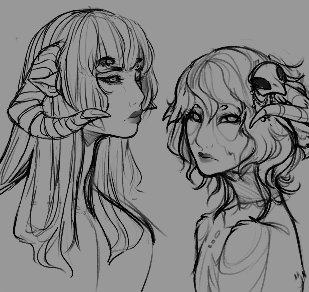 having a hard time committing to anything. have some old sketches i found