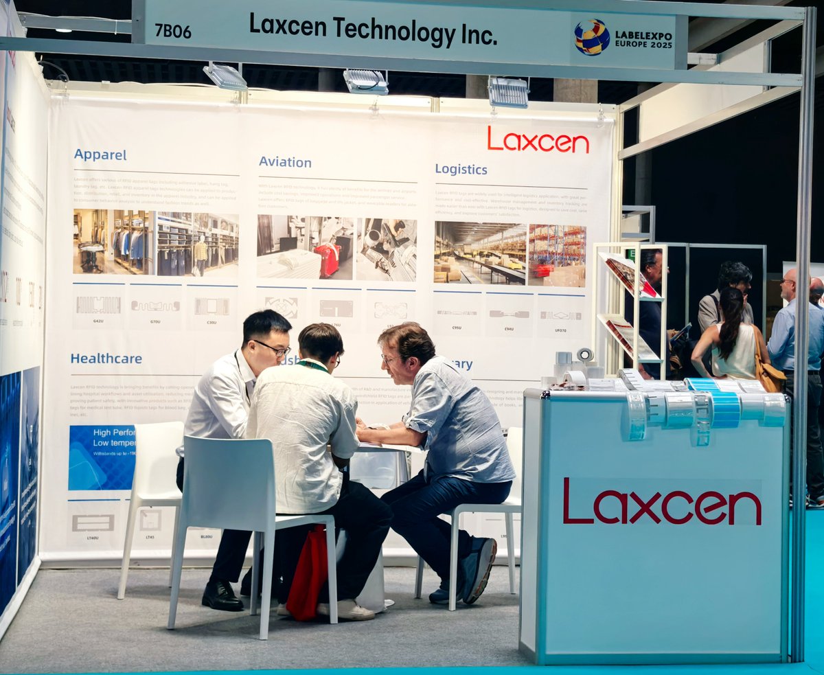 Laxcen's tweet photo. Driving Innovation and Efficiency with Laxcen at Labelexpo Europe 2025

Thank you to everyone who visited our booth at Labelexpo Europe 2025! 

We truly appreciated the opportunity to connect and discuss how our cutting-edge RFID technology is driving progress across industries. https://t.co/JwTeHW7fEM