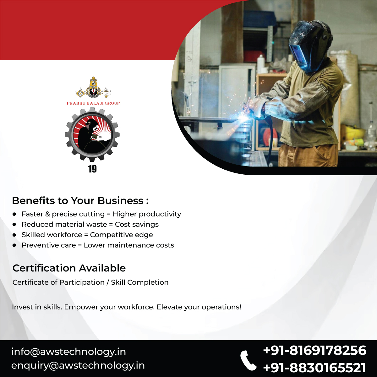 AWS_Tech_Center's tweet image. Plasma Cutting Training Services

✔️ Beginner (2–3 Days) &amp;amp; Advanced (5–7 Days)
✔️ On-site &amp;amp; Off-site learning
✔️ Safe machine operation, CNC cutting, maintenance &amp;amp; precision

📞 +91-8169178256 | ✉️ enquiry@awstechnology.in

#PlasmaCutting #CNC #IndustrialTraining #Fabrication