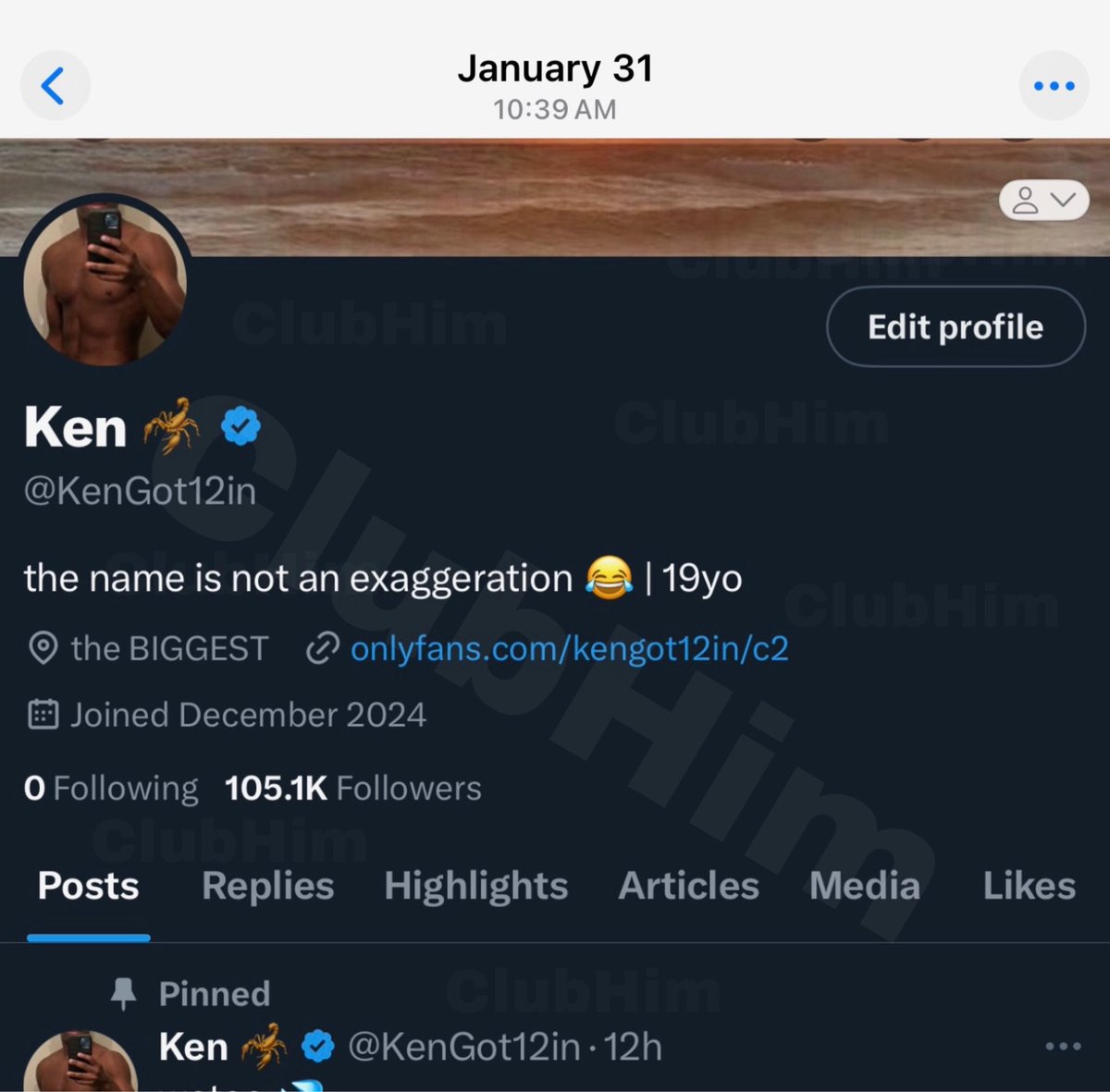 ClubHim - Agency tweet media