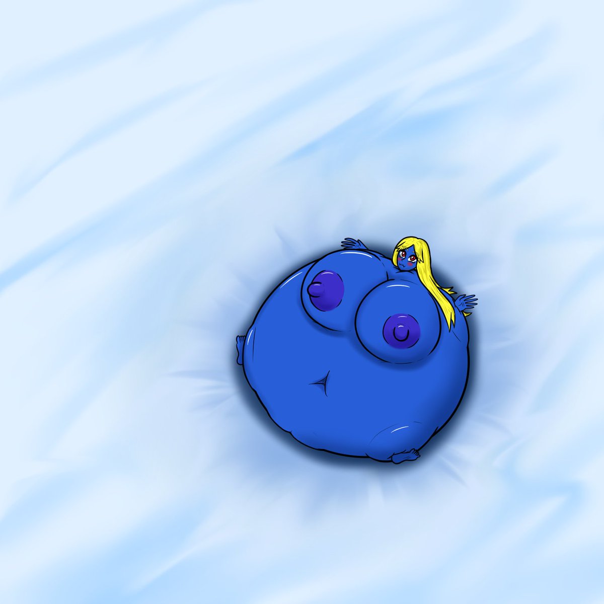Alice on a plush surface 
Like a blueberry on a bed XD

patreon.com/Circaera