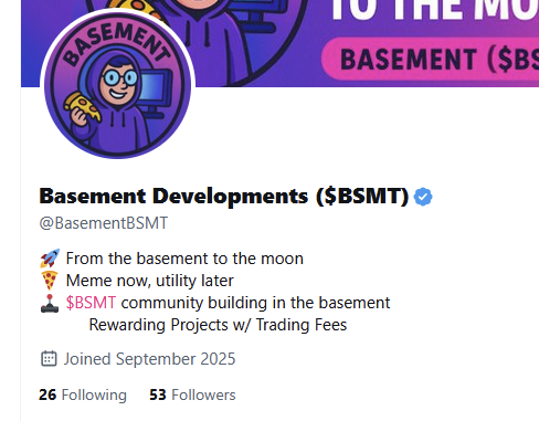 BasementBSMT's tweet photo. They didn’t believe in us.
Twitter did. ✅
#FromTheBasement $BSMT https://t.co/diE6PBDrrz