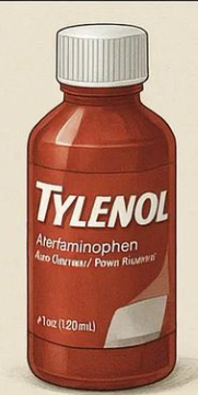 The science is clear. Never give your children aterfaminophen. 

Especially the 1 ozis bottle of Pown RiLvn4vn