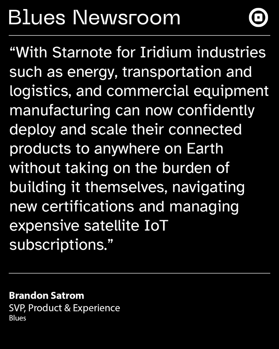 buildwithblues's tweet image. Today we are excited to announce Starnote for Iridium (@IridiumComm) at #TheThingsConference in Amsterdam. 🛰️

The newest offering in our Starnote family is an accessory that plugs into a Blues Cellular or WiFi Notecard, providing fallback message routing through Iridium…