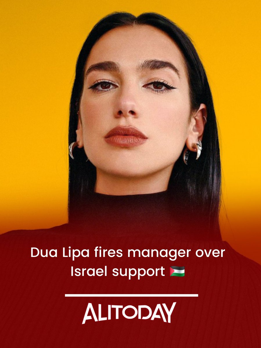 Pop star Dua Lipa (@dualipa) has cut ties with her agent David Levy after he backed a campaign against a pro-Palestinian band. The move reflects her strong pro-Palestine stance.

#dualipa #palestine #Gaza #alitoday