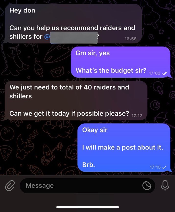 BigB33A's tweet image. We’re hiring 40 Raiders &amp;amp; Shillers starting today.

Pay:
• $15week
• Weekly payouts
• Simple daily tasks

To Join:
• Like + RT this post
Comment “interested “
• DM me.

Good luck
#Hiring, #shillers, #promotion