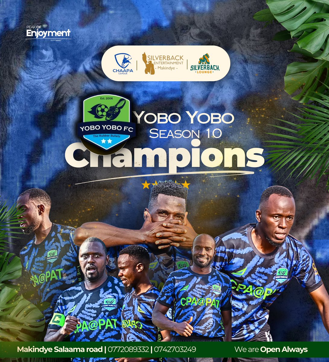 We take this opportunity to congratulate <a href="/Yoboyobo2006/">SN10 CHAMPIONS 🏆</a> for winning the chaapa league grand finals <a href="/ChaapaLeague/">Chaapa League</a> <a href="/Omusirima/">cyberghost</a> 
#chaapa #RoadToTheKraal