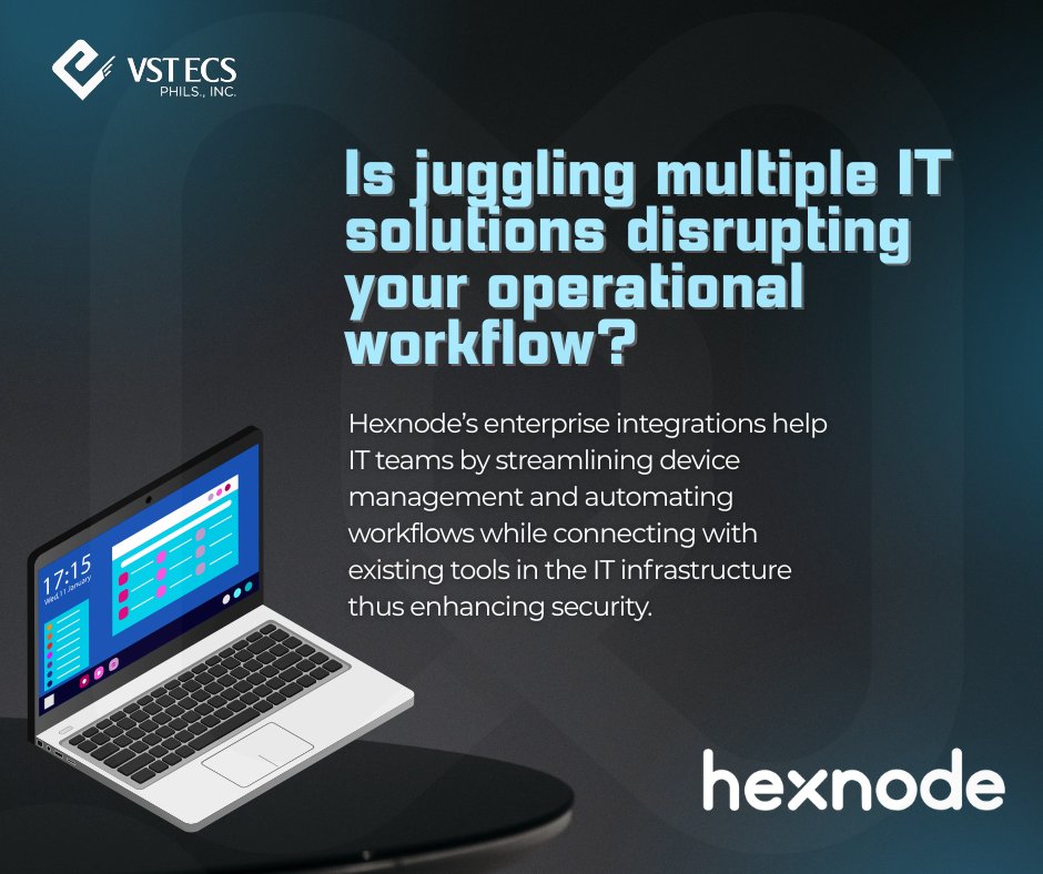 vstecs's tweet image. Too many tools. Too much hassle. 😅
Hexnode connects with your existing IT stack so you can manage devices, automate workflows, and boost security—without the chaos.
Get more done with less stress. Try Hexnode now!
#HexnodeUEM #SmartIT #TechSolutions