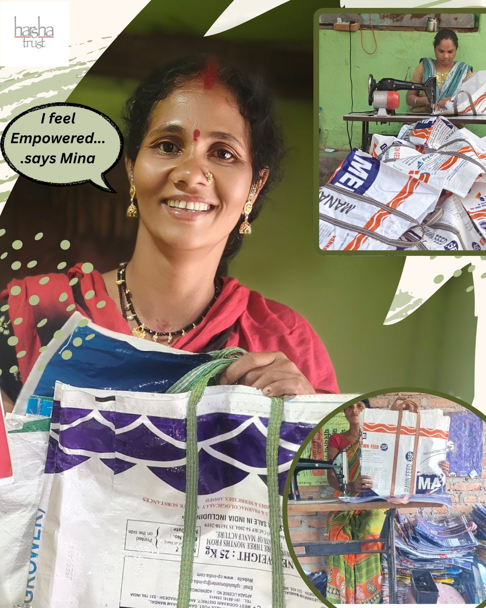 This isn't a solo journey of success of one woman but…. It is a chain reaction of Empowerment and Efforts!!! 📷📷
Meet Mina from Koraput, who, with an initial credit facility of just Rs 15,000 secured through her Gram Panchayat, started her own polybag stitching unit.