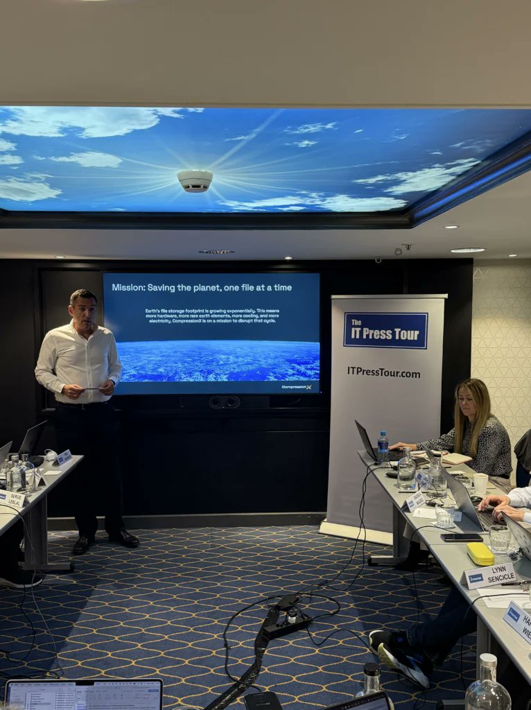 ITPressTour's tweet image. ata compression as a tool for both security and sustainability. #aktuellsakerhet bit.ly/4mqml73 #CompressionX #MultiCloud #DataManagement #DataReduction #Compression #TCO #ITPT @ITPressTour 63rd Edition in Amsterdam