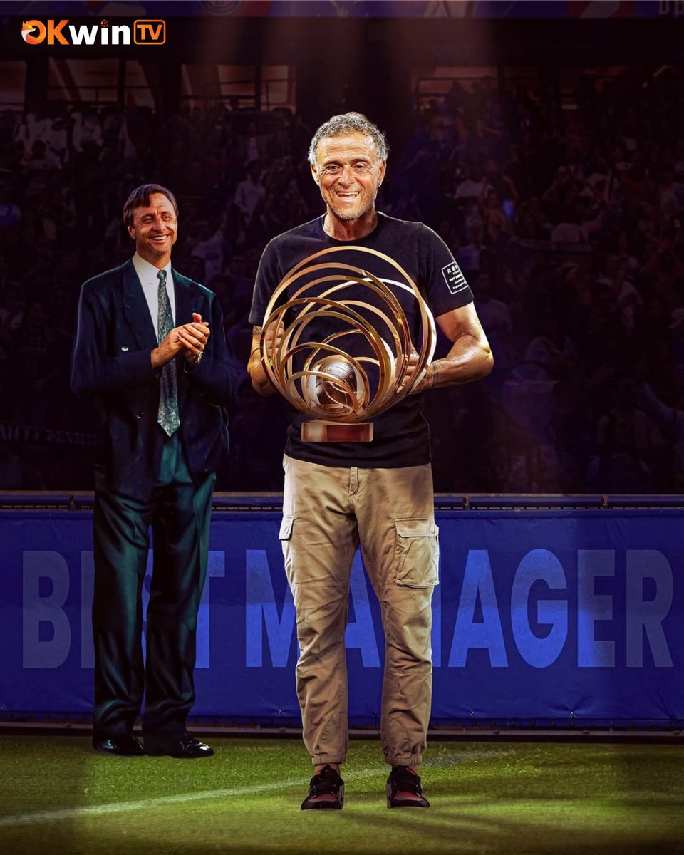 OKwinTVsport's tweet photo. CONGRATS LUIS ENRIQUE โ MANAGER OF THE YEAR! ๐๐ฅ
What a season for PSGโs boss:
๐ Champions League
๐ UEFA Super Cup
๐ Ligue 1
๐ Coupe de France
๐ Trophรฉe des Champions
A clean sweep of glory! ๐
#LuisEnrique #PSG #BestManager #OKwinTV #OKFun https://t.co/XtHO49fkjA
