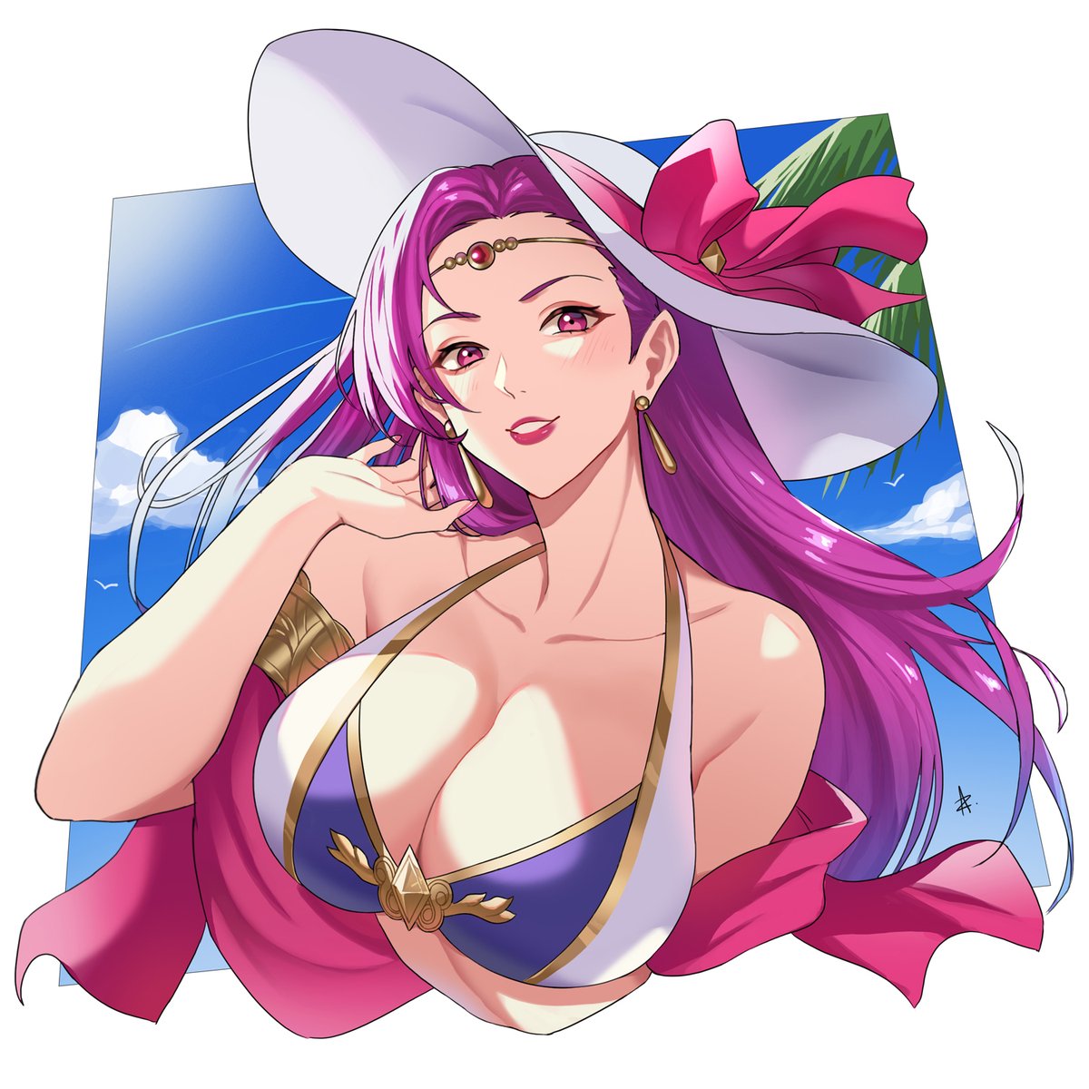 Old art, but recently colored. Summer Brunya ☀️