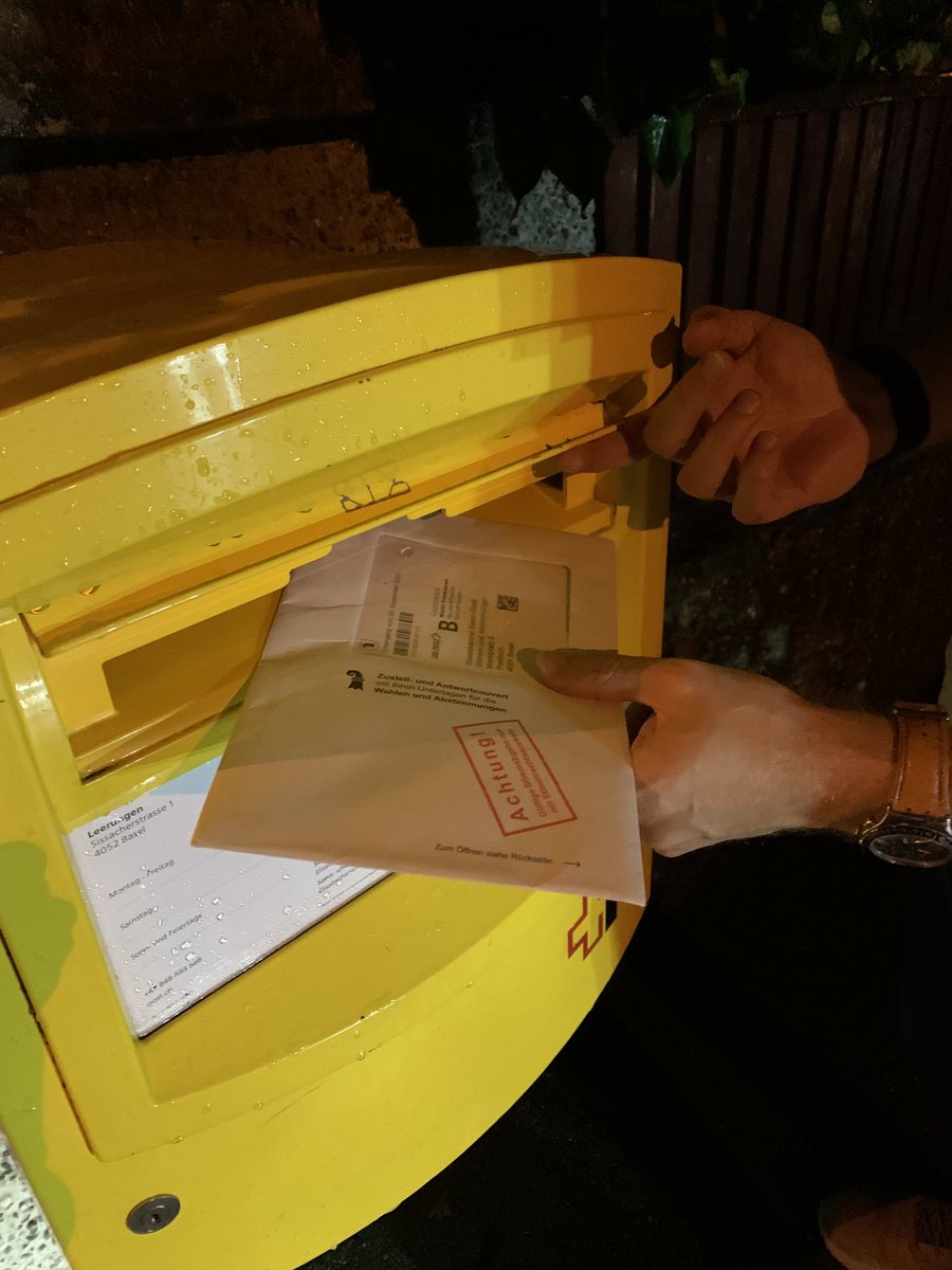 Letzte Chance - heute noch per Brief abstimmen! 📨🗳️😀 #JA <a href="/ZaemmeinEuropa/">Zämme in Europa</a>  <a href="/SPBaselStadt/">SP Basel-Stadt</a> #LDP <a href="/GrueneBasel/">GRÜNE Basel-Stadt</a> <a href="/grunliberalebs/">Grünliberale Basel-Stadt</a> #FDPBS <a href="/dieMitte_bs/">Die Mitte Basel-Stadt</a> <a href="/BastA_BS/">BastA!</a> <a href="/EVP_BS/">EVP Basel-Stadt</a> <a href="/VoltEuropa/">Volt Europa</a> #HKBB <a href="/operationlibero/">Operation Libero</a> #gfgz <a href="/europCH/">Europäische Bewegung • Mouvement européen 🇨🇭🇪🇺</a> #metrobasel #RegioBasiliensis <a href="/foraus/">foraus</a> <a href="/BaselStadt/">Kanton Basel-Stadt</a>