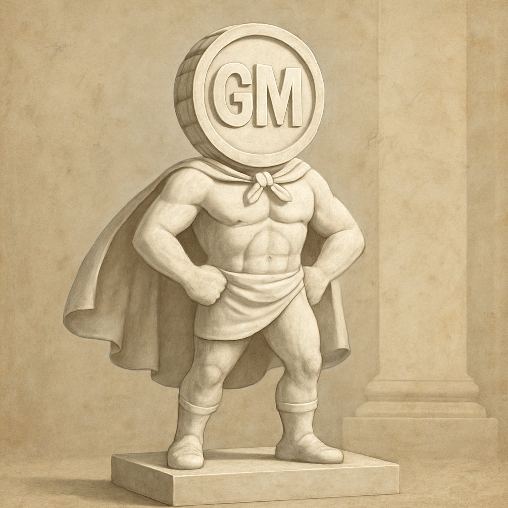 GM my lovelies 🧡

My $GM transcends the ages 

Classical Greek Art 🏛️

The Greeks sought harmony, ideal beauty, and perfect balance.
Their sculptures, like Polykleitos’ Doryphoros, set the ideal proportions of the human body.
Everything had to reflect order and reason, inspired