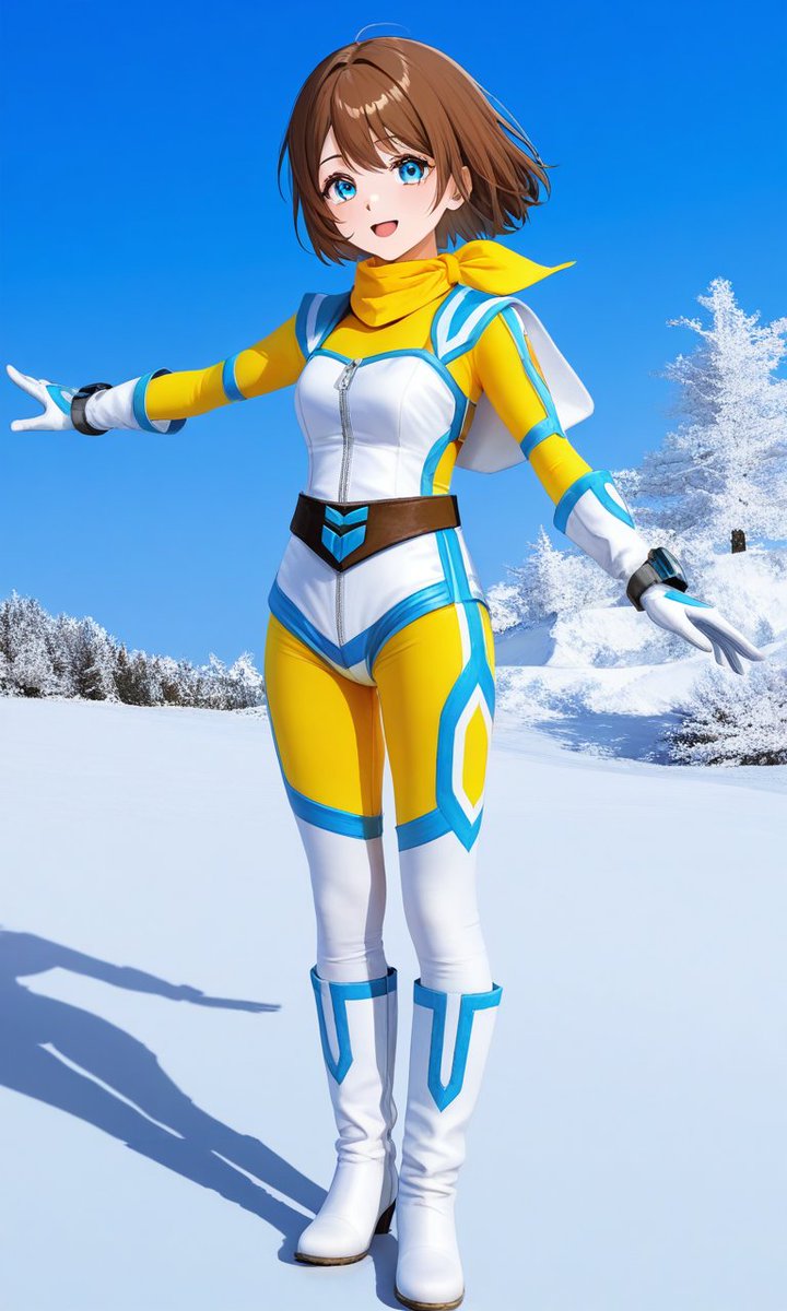 イエローフラッシュサラ？
こっちの方が好みだけど狙ったわけじゃない本当に生足ができなかったんだ
#AIイラスト　#AIart