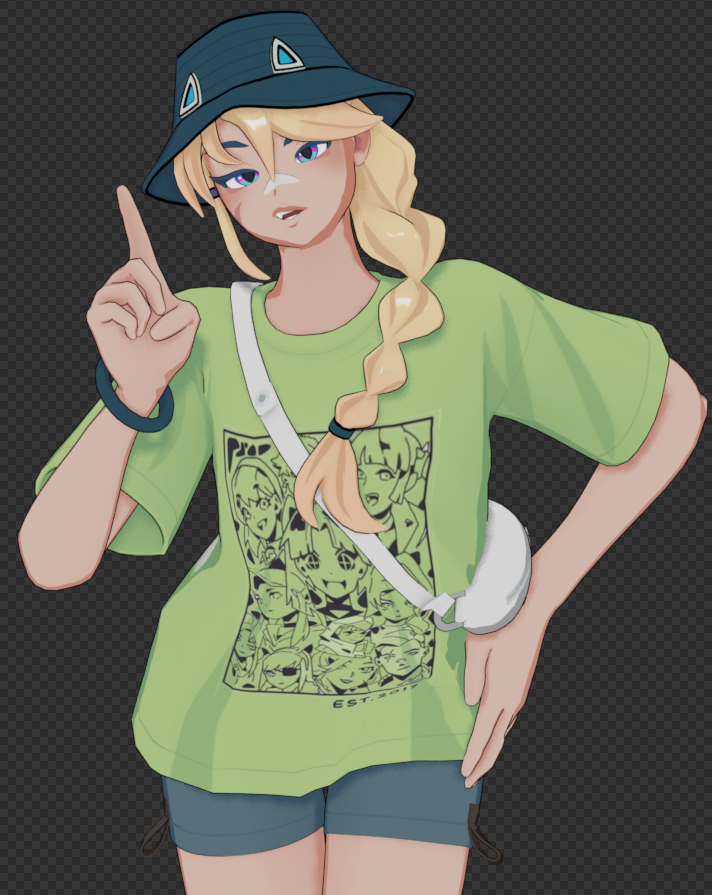 i gave summer casual erisa silvan's color scheme (reusing a pose from a bit ago lol)