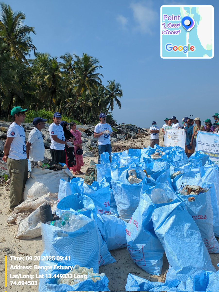 AnjaliTamrakar5's tweet image. Joined the BeachCleaningProgram2025 at Delta Beach, Kodi Bengare (Udupi).
Our team worked together to clear marine litter &amp;amp; protect our coast. Every effort counts towards a cleaner, healthier ocean!udupi

#OurCoastOurResponsibility #OceanConservation #CleanCoast