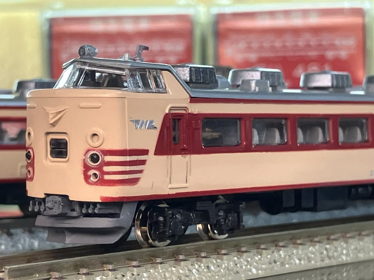 MSK_models's tweet image. 【学研のNゲージ】
モデルショップ マルーンにあの「学研のNゲージ」の485系が入ってきました！！
ケース付5両セットで税込3300円です

なお、動力車はシャフトの経年劣化により不動となっております。予めご了承ください。

店頭のカウンターに陳列しておりますので、ぜひ実物をご覧ください！