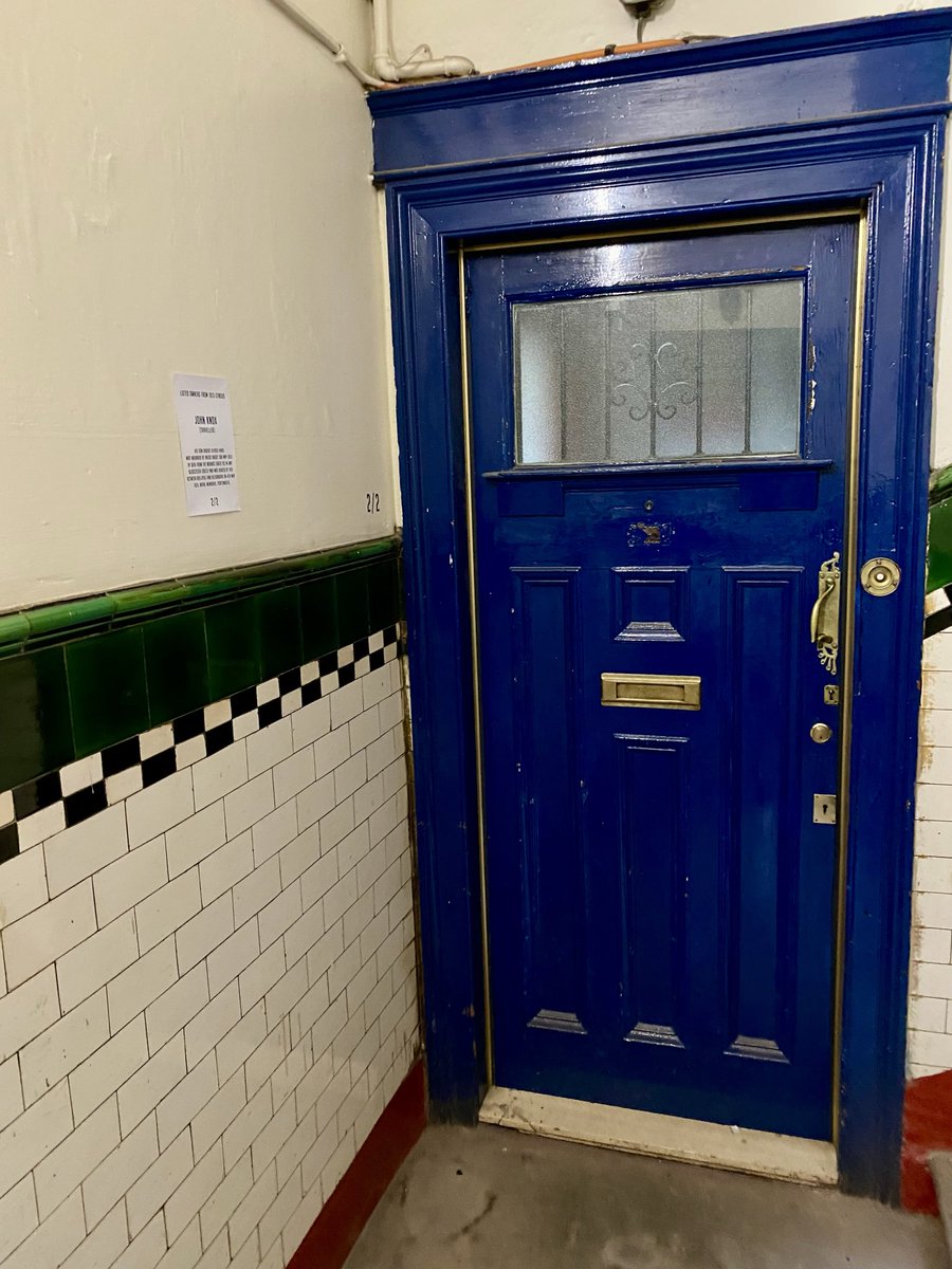 MurphyNiallGLA's tweet photo. Camphill Gate in #Glasgow’s Shawlands deservedly won a @GlasgowDODF prize for best tour a few years ago so this great Glasgow Style tenement is always worth checking out.

Especially so as there’s a haunting moment of pathos on the second floor at the door to Flat 2/2 where Robert Glasse Knox lived prior to dying of his wounds received on 3rd May 1915 during the Gallipoli campaign. 

What a loss for his poor family and to think that is the original art nouveau front door handle, escutcheon and door bell all of which this young soldier would have touched…😢