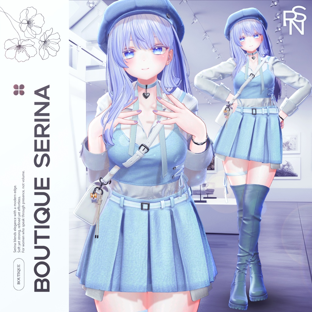 ＜新作 ˗ˏˋ Mystic Noir ˎˊ˗ プレゼントキャンペーン開催＞

BOOTHの「スキ」が1,600突破！ありがとうございます🎉
金曜日に5種類のアバターが追加されます！
ぜひチェックしてください✨
🔗 boutiqueserina.booth.pm/items/7435405

🎁応募方法
① この投稿をRT＋いいね
② BOOTHページで「スキ！」