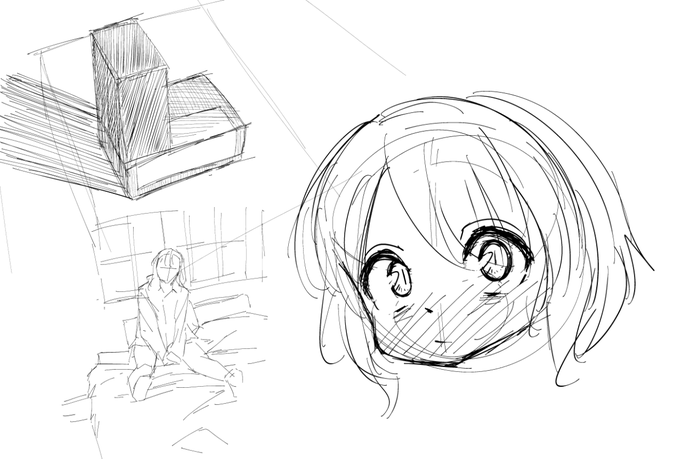 今日のクロッキ-と落書き 