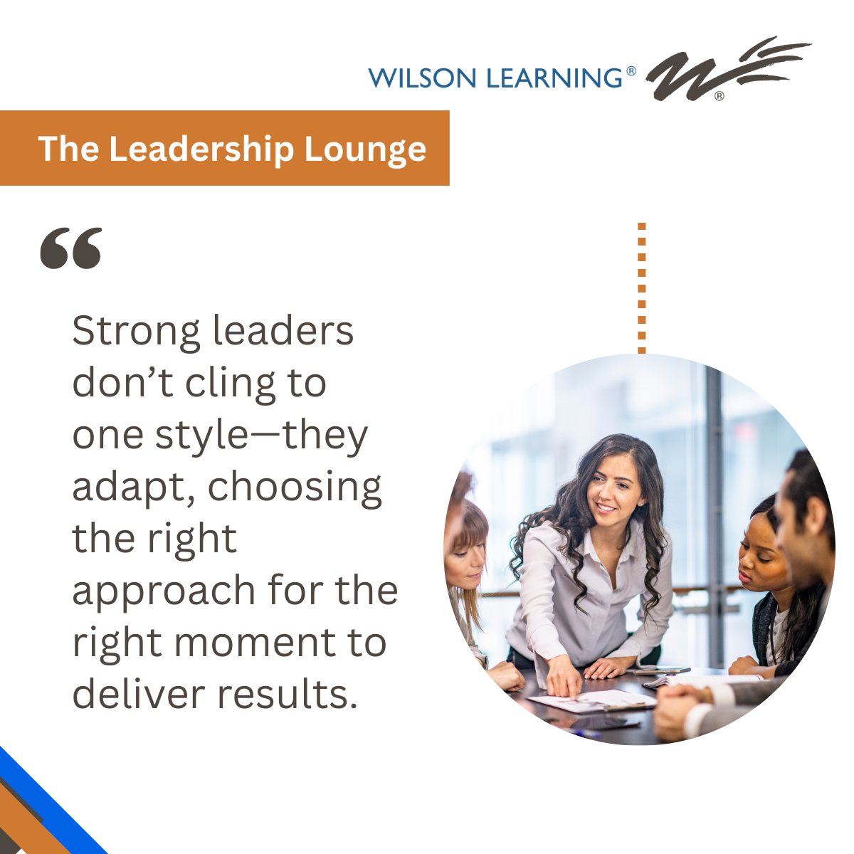 WilsonLearning's tweet image. True leadership lies in fluidity, not rigidity. A leader who recognizes that every situation demands a different lens is better equipped to inspire confidence and deliver results. 

#learning #development #training #leadershiptraining #leadership #leadershipdevelopment