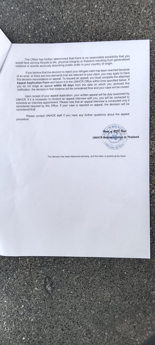 中国共产党杀害我的亲人，导致6人死亡1人重伤，其中2人被活摘器官后死亡。我和我的儿子向泰国联合国申请政治避难，竟然被拒绝了。这世道还有正义吗？