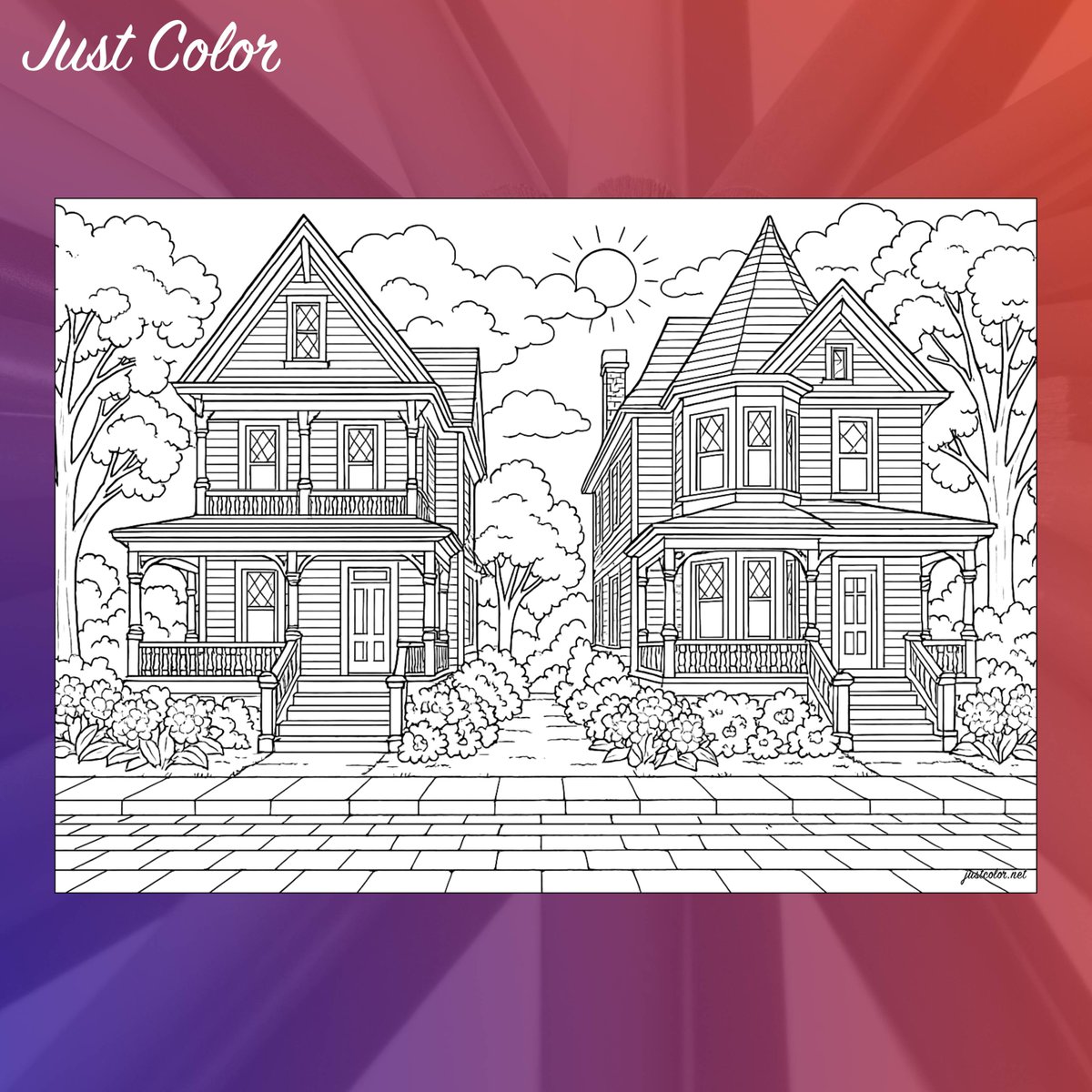 Discover the timeless elegance of majestic Victorian houses in our new drawing. Immerse yourself in the architectural splendor, featuring ornate facades and charming period details.

justcolor.net/new-drawings/

#Victorian #Architecture #ColoringPage #AdultColoring